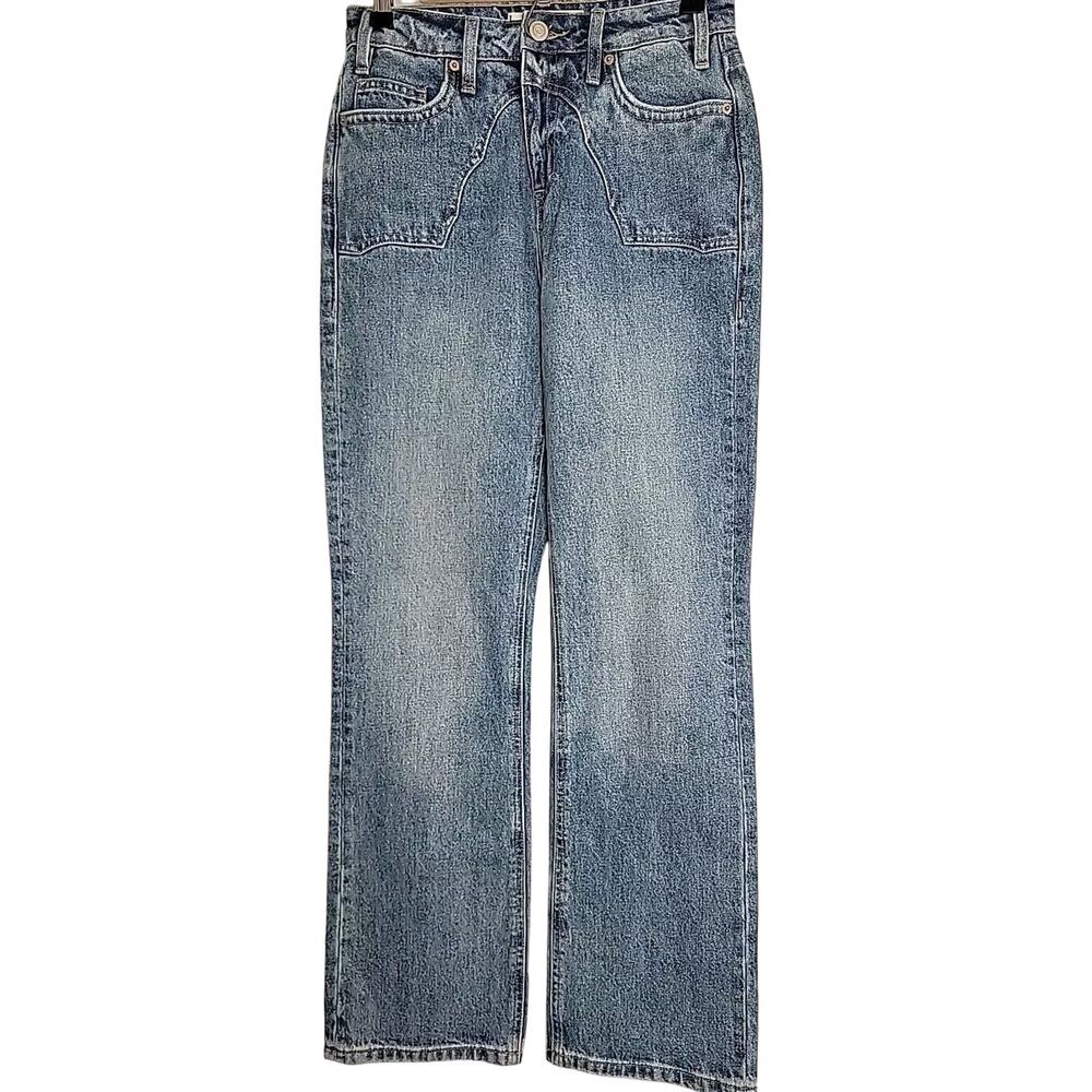 Rock & Roll Womens Jeans Vintage Wash HIGH Rise Bootcut Yoke Front SZ 27/32